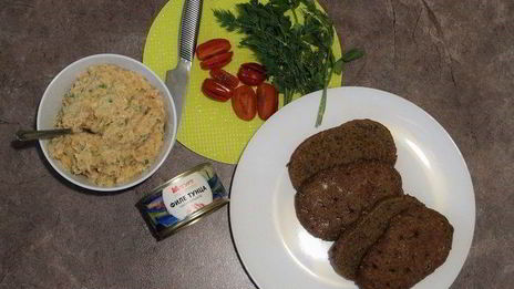 закусочный паштет из тунца и нута