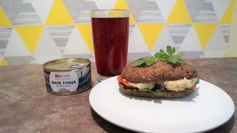 закусочный паштет из тунца и нута