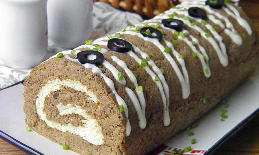 Рецепт печеночный рулет