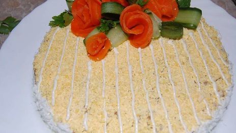 печеночный торт из говяжьей печени