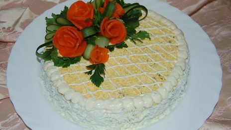 печеночный торт из говяжьей печени