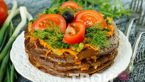 торт из говяжьей печени