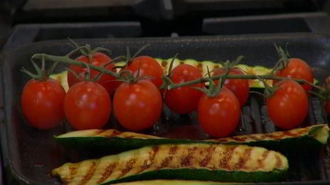 рисовая кростата с запеченными овощами