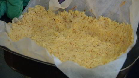 рисовая кростата с запеченными овощами