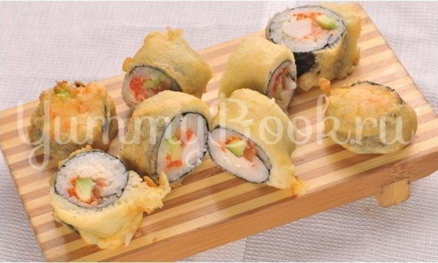 Рецепт горячие роллы темпура