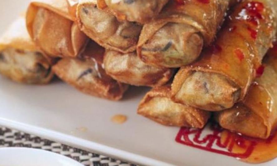 Рецепт китайские роллы с курицей и грибами