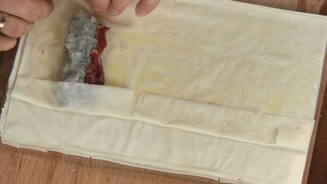 креветочные роллы с инжиром и острым апельсиновым соусом