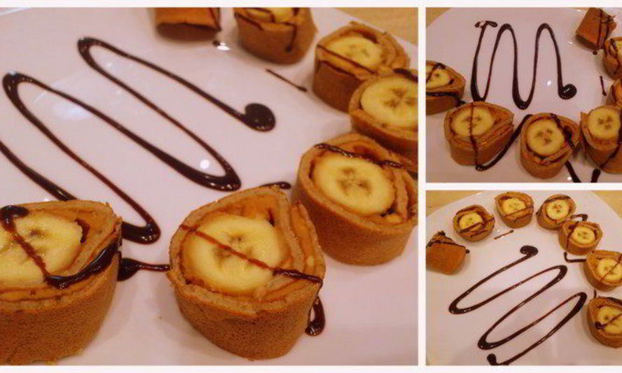 Рецепт овсяный ролл с бананом