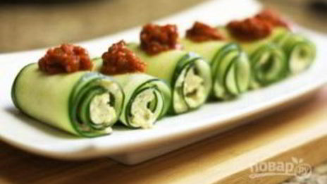 ролл с огурцом