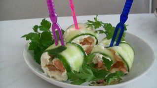 Роллы из огурцов