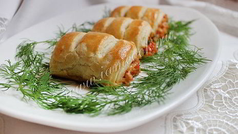 роллы из теста с тунцом