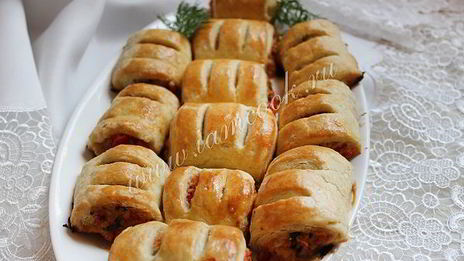 роллы из теста с тунцом