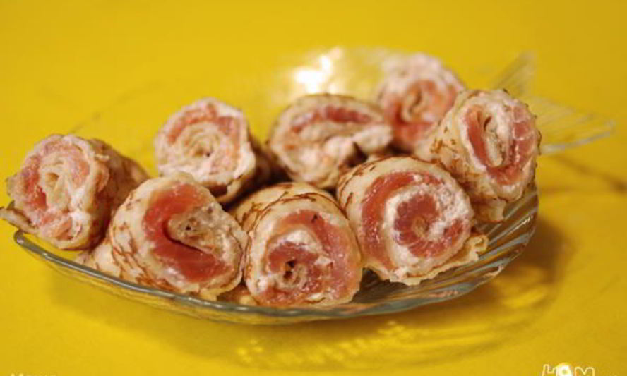 Рецепт роллы по-русски с красной рыбой