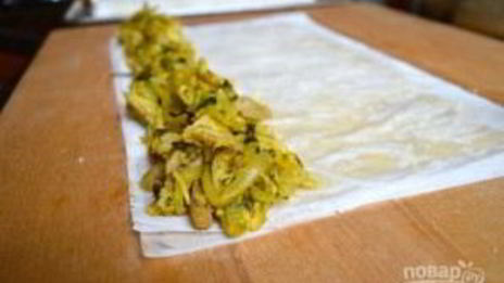 роллы с курицей карри