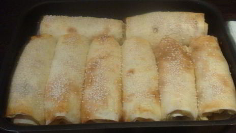 роллы с сосисками и картофельным пюре