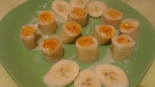 Роллы с творожным кремом