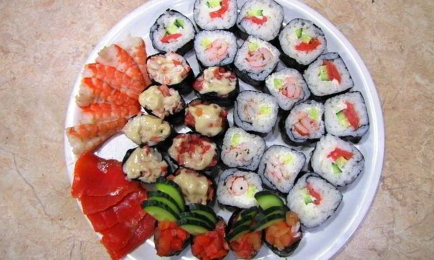 Рецепт роллы сашими, гунканмаки