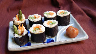 Роллы со спаржей