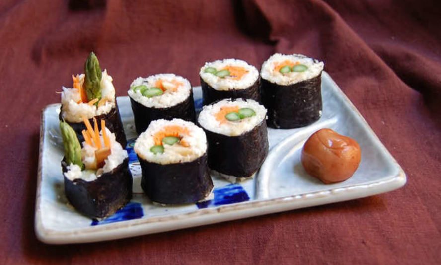 Рецепт роллы со спаржей