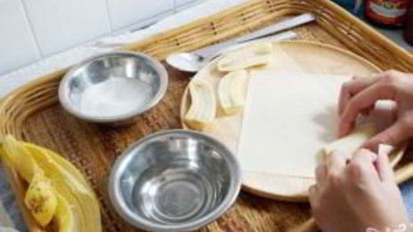 спринг роллы с бананом