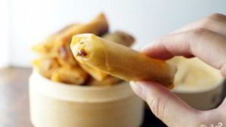 спринг роллы с бананом