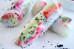 Спринг-роллы с клубникой