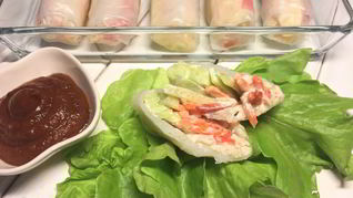 Спринг-роллы с крабовыми палочками