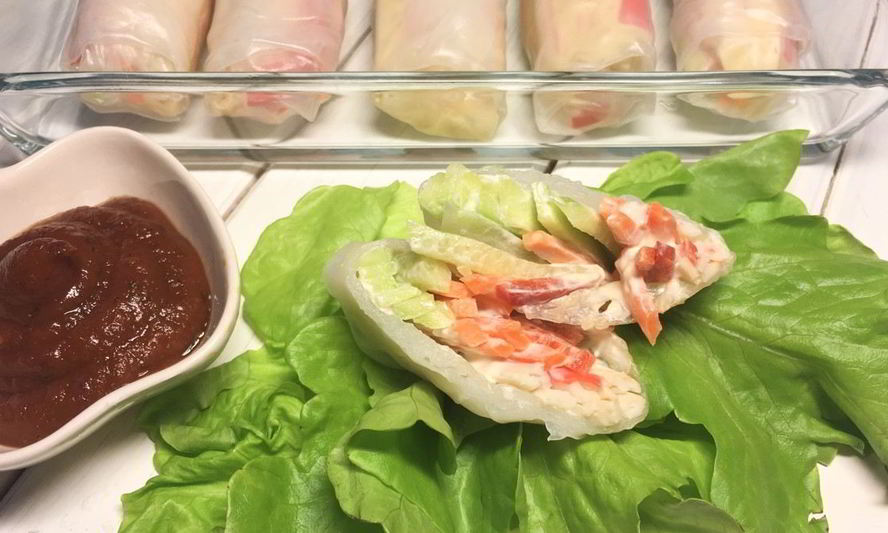 Рецепт спринг-роллы с крабовыми палочками