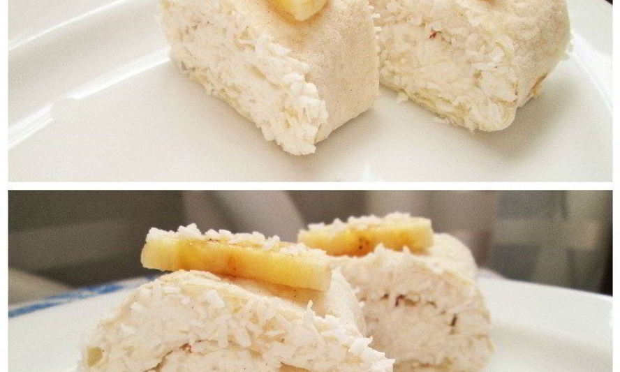 Рецепт творожные роллы с бананами в кокосовой стружке