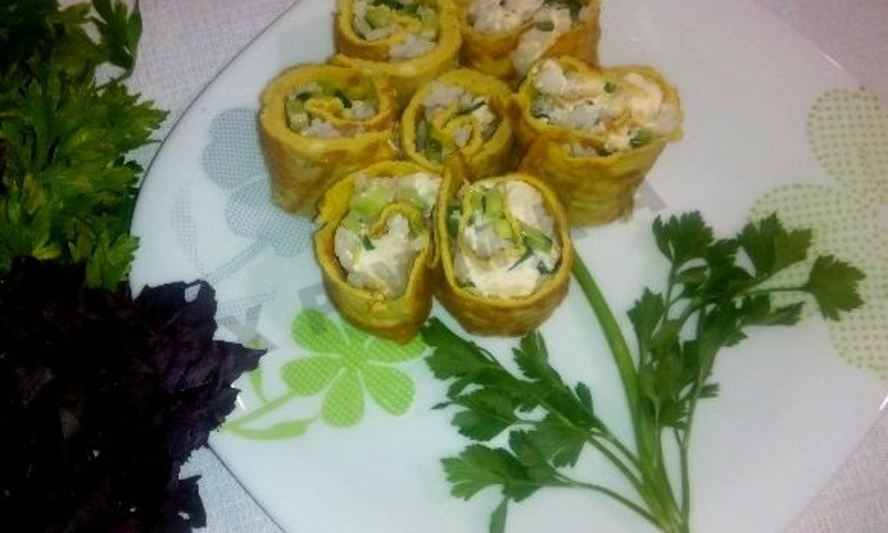 Рецепт яичные роллы по-корейски