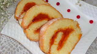 Бисквитный быстрый рулет за 5 минут