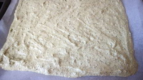 бисквитный рулет из тыквенных семечек