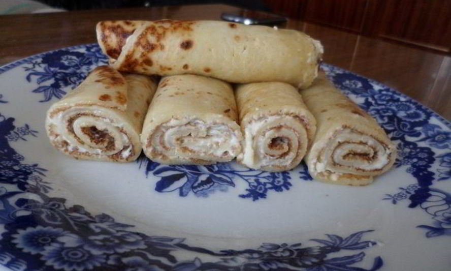 Рецепт блинный рулетик для любимого
