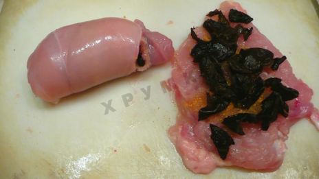 куриный рулет с черносливом