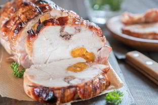 Куриный рулет с курагой