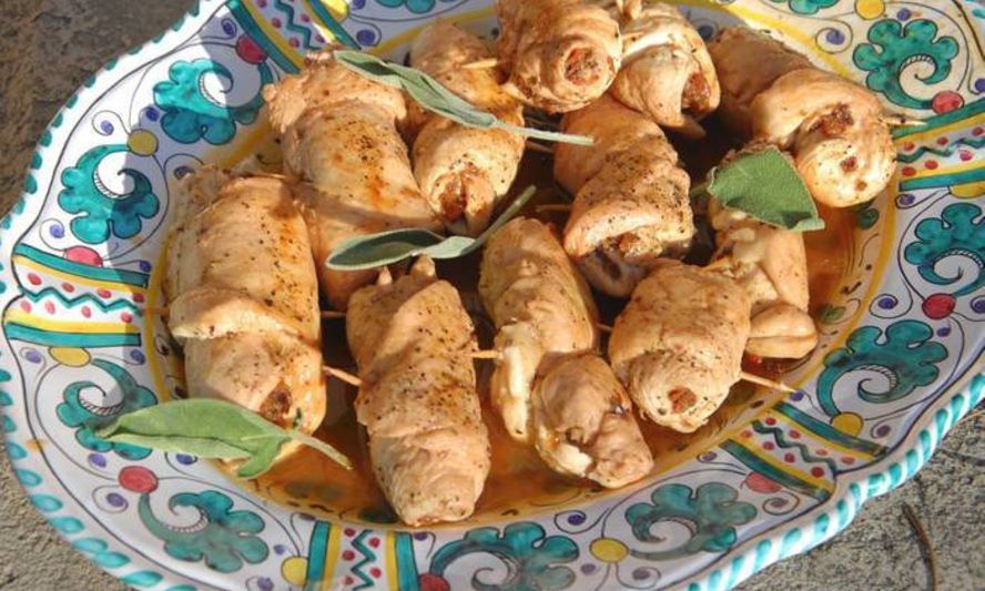 Рецепт куриные рулетики с оливковой начинкой