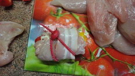 куриные рулетики со сладким перцем