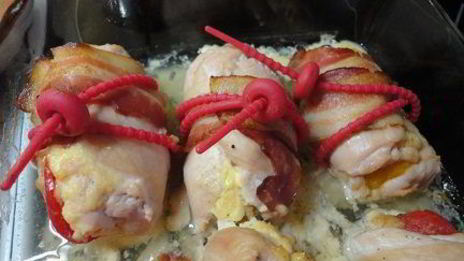 куриные рулетики со сладким перцем