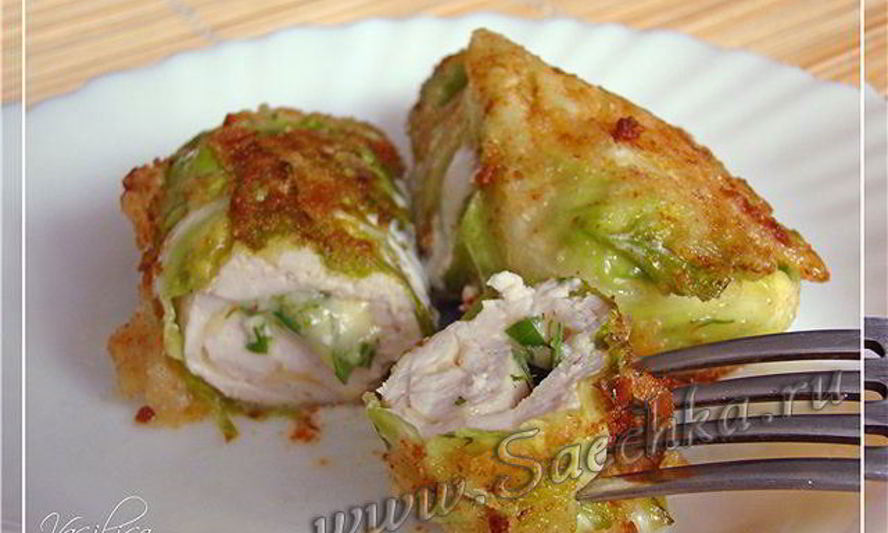 Рецепт куриные рулетики в капусте