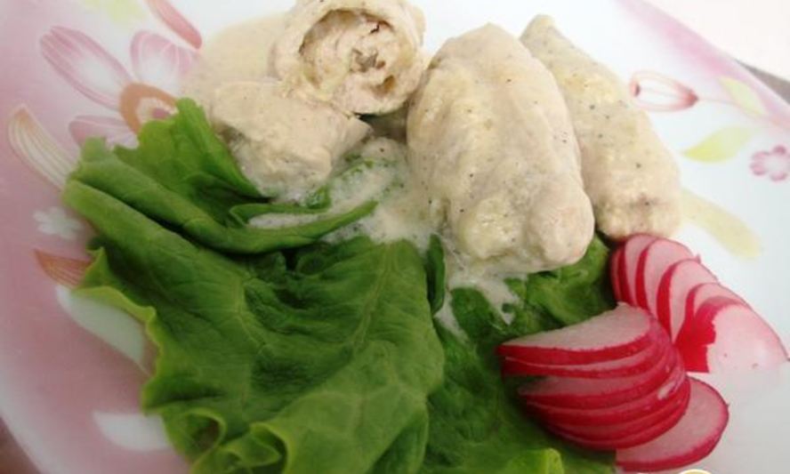 Рецепт куриные рулетики в кефире