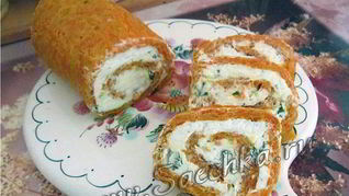 Морковный рулет