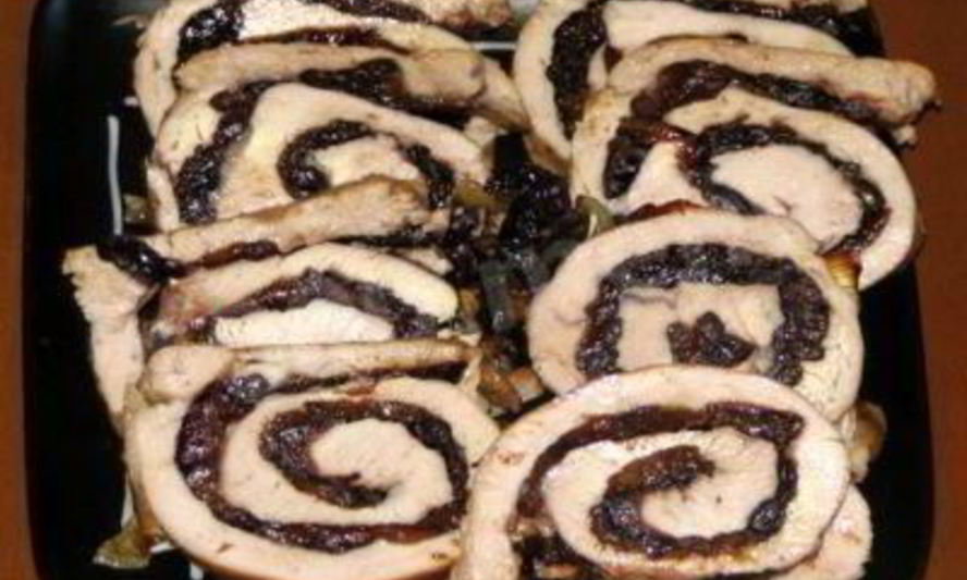 Рецепт мясной рулет с черносливом