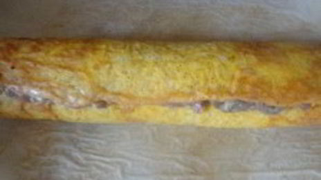 мясной рулет в сырной оболочке