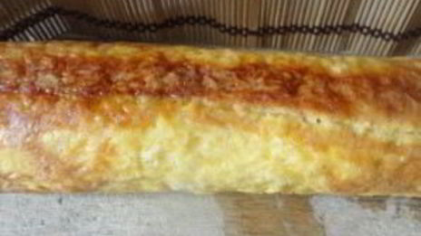 мясной рулет в сырной оболочке