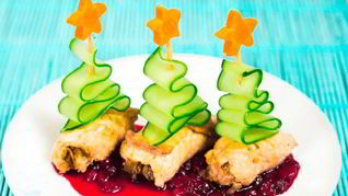 Новогодние рулетики