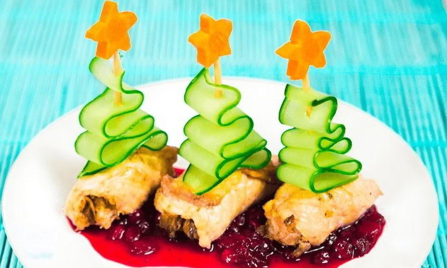 Рецепт новогодние рулетики