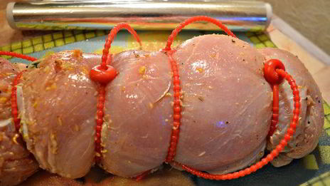 новогодний рулет из индейки