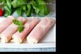 Пикантные рулетики из ветчины