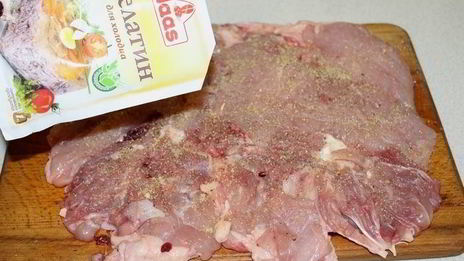 рулет из курицы со шпинатом