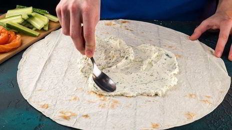 рулет из лаваша новогодний